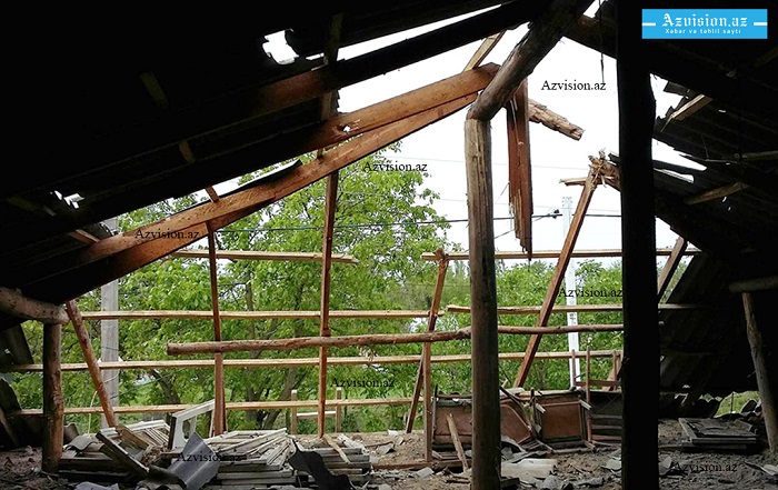 Разрушенные армянским обстрелом дома в Тертере - ФОТО